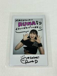 2023 BBM チアリーダー 華 RUNA 10枚限定 直筆サイン メッセージ入り チェキ カード M☆Splash!! 千葉ロッテ