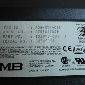 希少 未使用 NMB(ミネベア)製 原点 NMB CMI-6D4Y6/B 黒 ブラック PS/2接続 109日本語キーボード 日本製 NMB製コントロールIC 極上品の画像3