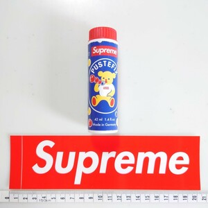 Supreme ノベルティ 非売品 シャボン玉 21SS 送料無料!! ボックスロゴ ステッカー 2点セット PUSTEFIX シュプリーム boxlogo SUPREME