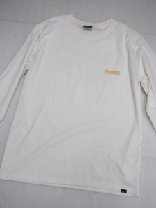  beautiful goods Marmot Marmot long sleeve T shirt Logo long T cream series M size men's non-standard-sized mail nationwide equal 510 jpy H18-a