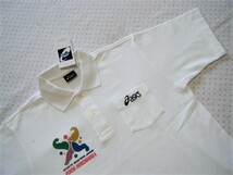 2006 SPORTS MASTERS JAPAN ／日本マスターズ 広島開催記念ポロシャツ　白色　サイズ L　鹿の子生地　吸汗速乾機能　＠アシックス/asics製_画像3