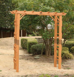  free shipping natural tree Flex pergola arch flat ground metal fittings set wooden arch (192)