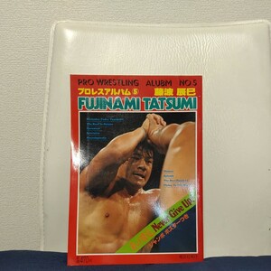 プロレスアルバム NO.5 藤波辰巳 HUJINAMI TATSUMI 昭和56年12月1日発行 恒文社 ジャンボポスター付 PRO WRESTLING ALBUM NO.5 　J