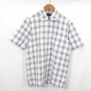 BURBERRY GOLF チェック柄 半袖シャツ sizeM/バーバリー 　0802