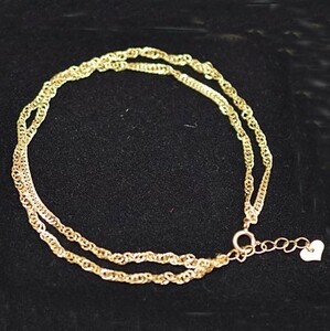 [ new goods ]k18/18 gold / yellow gold /2 ream bracele / screw 2 ream 