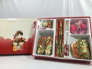 七五三　女の子　三歳向け　小物７点セット　　中古長期保管品　　TH9.009