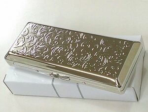  cigarette case lady's super compact long correspondence silver ala Beth k cigarettes case stylish 10ps.@ cigarettes case men's 