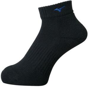 Mizuno короткие носки v2mx800192 Black x Surf Blue 23-25 ​​см.