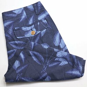 J.CREW (ジェイクルー) Linen Cotton Tropical Leaves Shorts / リネンコットン トロピカルリーフショーツ #C3320 ネイビー 未使用品 w31