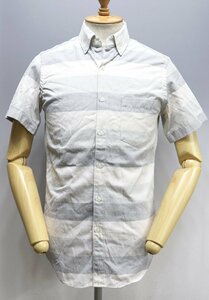 J.CREW (ジェイクルー) Oxford B.D. Shirts / オックスフォード 半袖ボタンダウンシャツ #C1630 未使用品 ホワイト × グレー size XS