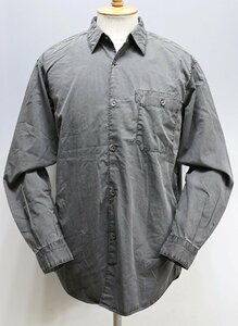 hobo (ホーボー) Cotton Broad Charcoal Dyed L/S Shirt / コットンブロードシャツ HB-S3302 未使用品 チャコール size M