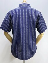 Freewheelers (フリーホイーラーズ) SWAMPER / スワンパー カットオフ 半袖ワークシャツ #1623012 未使用品 BLUE / DOBBY size 16_画像3