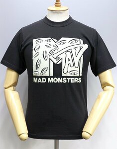 Freewheelers (フリーホイーラーズ) マッドモンスター 半袖Tシャツ “LOGO” #1825005 SHADY BLACK 未使用品 size S / MAD MONSTER / MTV