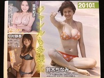 切り抜き 2P■鈴木ちなみ・筧美和子・中村静香・おのののか・ほしのあき・仲村みう・森下千里・浜田翔子/アイドル・水着・ビキニ　Y11_画像1