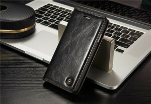 iphone6plus レザーケース アイフォン6プラス ケース iphone6splus レザーケース 手帳型 ブラック