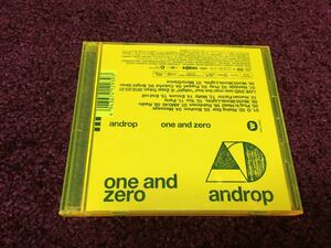 androp one and zero cd CD シングル single DVD dvd