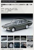 即決！ トミカ リミテッド ヴィンテージ ネオ 栄光のプリンス 荻窪魂 VOL.9 ニッサン スカイライン 2000 GT-X 72年式 (緑) 新品・未使用品_画像4