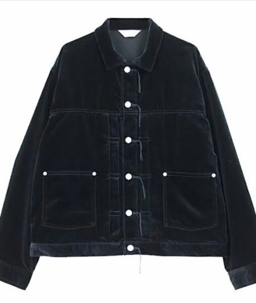 【Jieda】ベルベット素材のジャケット