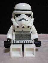 鶯】　LEGO　レゴブロックフィグ時計　9002137　Stormtrooper　スターウォーズ　ストームトルーパー　アラームクロック　中古美品_画像1