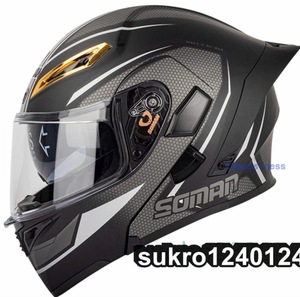 人気Helmet フリップアップ　フルフェイスヘルメットインナーバイザー付　UVカッ ト　システムヘルメット14色 S-XXLサイズ選択可