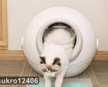 美品 猫 トイレ 猫 トイレ 大型 ドーム 完全密閉型丸猫 トイレ、防滴 脱臭機能付き 取り外し可能_画像4