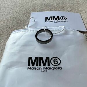 5新品 メゾンマルジェラ MM6 ナンバリング ロゴ リング ダークシルバー 23SS size 5 14号 Maison Margiela 6レディース 指輪 アクセサリー