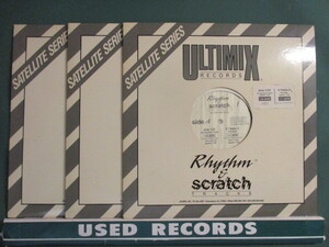 VA ： Ultimix Rhythm & Scratch Tracks #1 3枚セット 12''X3 ((Deee-Lite - Groove Is In ～/Suzanne Vega - Tom's Diner (Acapella Loop)