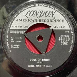 ◆UKorg7”s!◆WINK MARTINDALE◆DECK OF CARDS◆