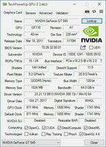 動作確認済 グラフィックカード WinXP～Win10 ★ NVIDIA GeForce GT 545 GDDR5 1GB 128bit DVI/miniHDMI #1097-K_画像5