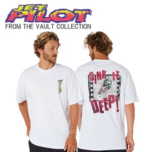 ジェットパイロット JETPILOT ビンテージ 2024 Tシャツ 送料無料 シンク イット Tシャツ S23503 ホワイト XL