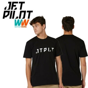 ジェットパイロット JETPILOT 2024 Tシャツ メンズ マリン 送料無料 アイコン Tシャツ S23600 ブラック M