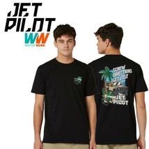 ジェットパイロット JETPILOT 2024 Tシャツ メンズ マリン 送料無料 ゲット ロスト Tシャツ S23607 ブラック XL_画像1