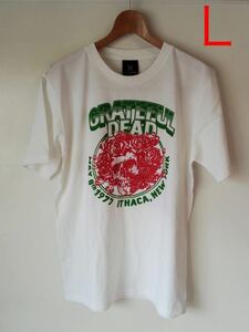 グレイトフル・デット GRATEFUL DEAD 薔薇冠 バンドTシャツ(Ｌ)S06