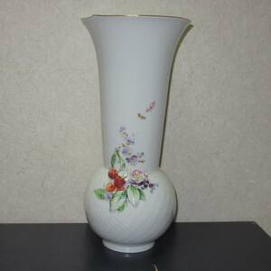 ●80%OFF●マイセンの花瓶●チェリー●高さ30cm●展示品●格安即決●