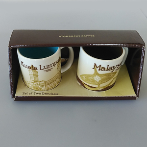 希少限定品　スターバックス デミタス マグカップ マレーシア クアラルンプール　Starbucks Malaysia・Kuala Lumpur 2個セット