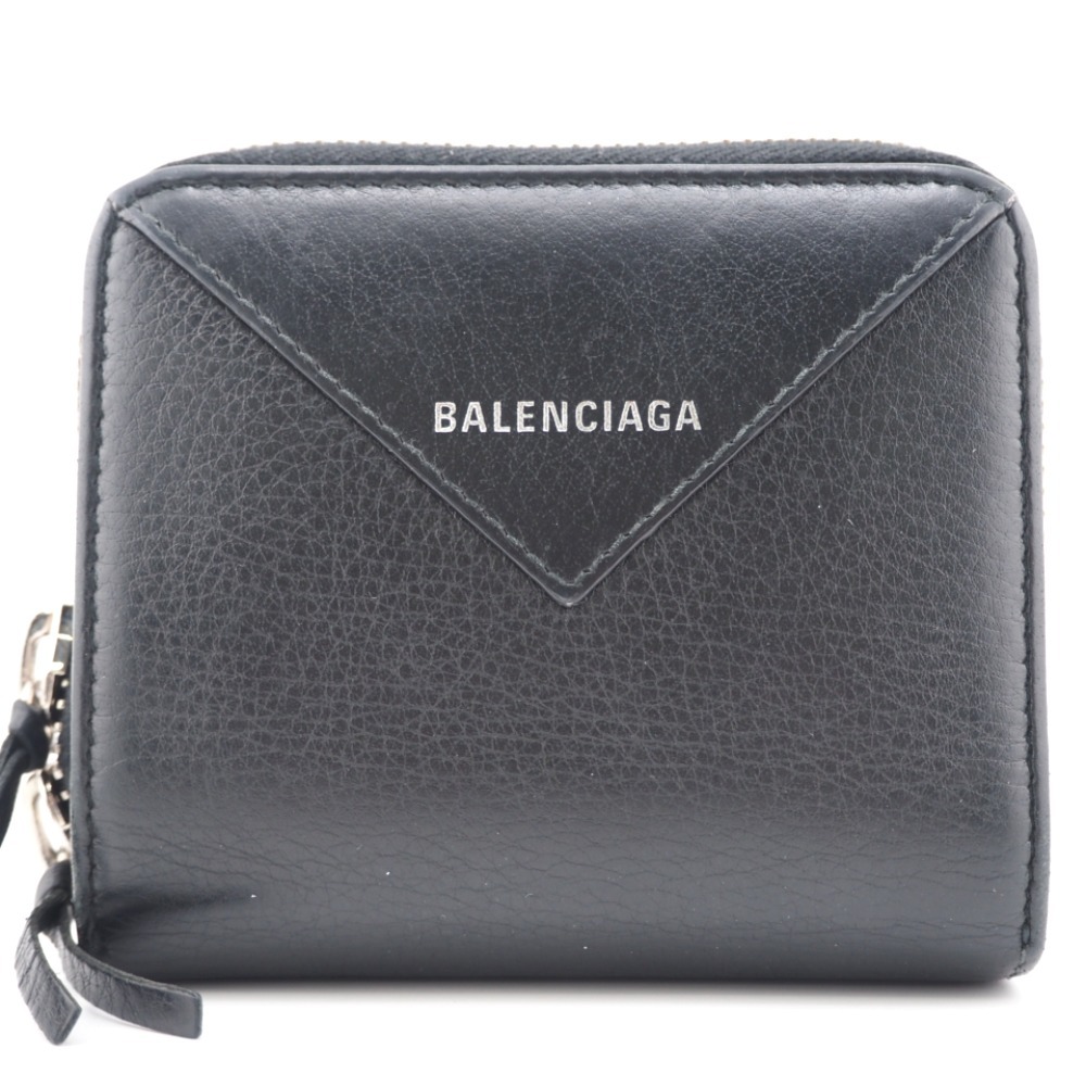 極美品】バレンシアガ BALENCIAGA エブリデイ コンパクトウォレット 黒