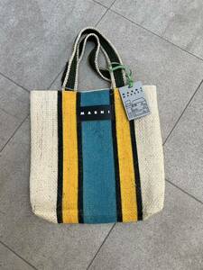 *MARNI MARKET Hakata . sudden buy kana pa back tote bag flax limitation complete sale new goods * unused *