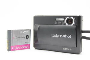 【返品保証】 ソニー Sony Cyber-shot DSC-T1 ブラック 3x バッテリー付き コンパクトデジタルカメラ C9399