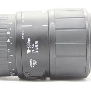 【返品保証】 シグマ Sigma 70-300mm F4-5.6 DL Macro フード付き ソニーミノルタマウント レンズ C9790の画像6