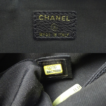 ［銀座店］CHANEL シャネル カメリア ポーチ ハンドバッグ レザー ブラック レディース・メンズ DH76364_画像5