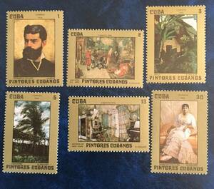 [ picture stamp ] cue ba1976 year G. Collazo picture all 6 kind . unused beautiful goods 