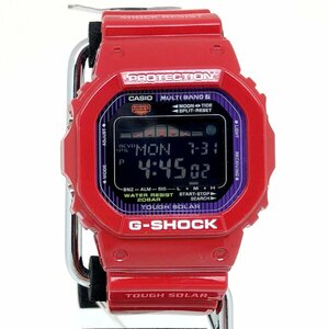 極美品 G-SHOCK CASIO カシオ 腕時計 GWX-5600C-4JF G-LIDE Gライド レッド 電波ソーラー デジタル 【ITB1672LLYAT】
