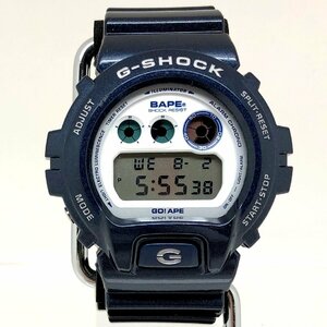 中古 G-SHOCK ジーショック CASIO カシオ 腕時計 DW-6900 アベイシングエイプ APE コラボ 三つ目 デジタル クォーツ 【ITBDMQ5BZYJY】