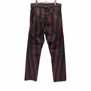 Vivienne Westwood MAN 【men492Y】 22AW 立体裁断ストライプパンツ ボトム ヴィヴィアンウエストウッドマン メンズ VW-VI-86509 AR