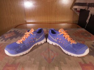 ★●NIKEナイキ●FLEX2013RUN青紫橙USW8●25cmランニングシューズ