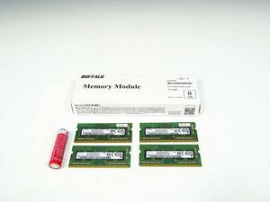 ◆(FJ) Memory Module PC4-3200AA-SCO-11 4GB 4枚組 計16GB まとめて ノートパソコン用 メモリーモジュール SAMUSUNG サムスン