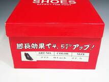◆(NS) POWER SHOES メンズ ビジネスシューズ 紳士靴 レザー ブラック 27.5㎝ 脚長効果 4.5㎝アップ 中国製 ファッション雑貨_画像10