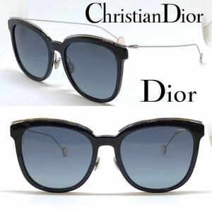  новый товар бесплатная доставка Christian Dior Christian Dior солнцезащитные очки DIORBLOSSOMFCSA54-HD Blossom F CSAHD BLACK PALLAD черный / серебряный 