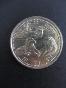 日本記念硬貨コイン南極地域観測５０円記念硬貨　平成19年５００円硬貨 