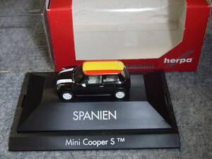 1/87 NEW ミニ クーパー S スペイン ブラック MINI COOPER BMW クーパーS SPANIEN SPAIN SPANISH